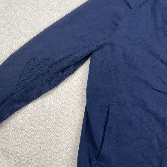 Nike Sportswear Tech Knit Bomber Jacket Men’s Sz M Navy Blue Full Zip 810558 451 - Picture 7 of 12